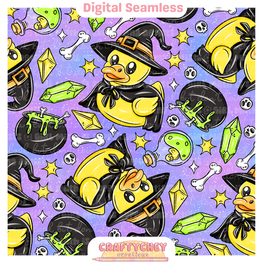 Witchy Rubber Ducks (Black)