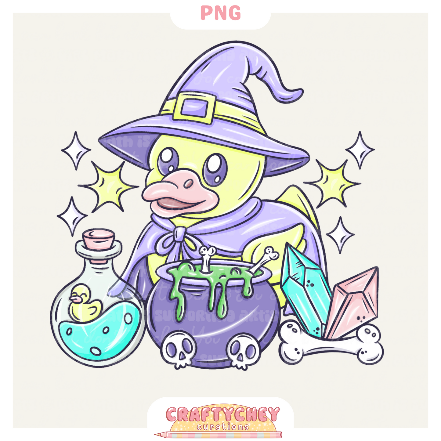 Witchy Rubber Ducks (Purple)