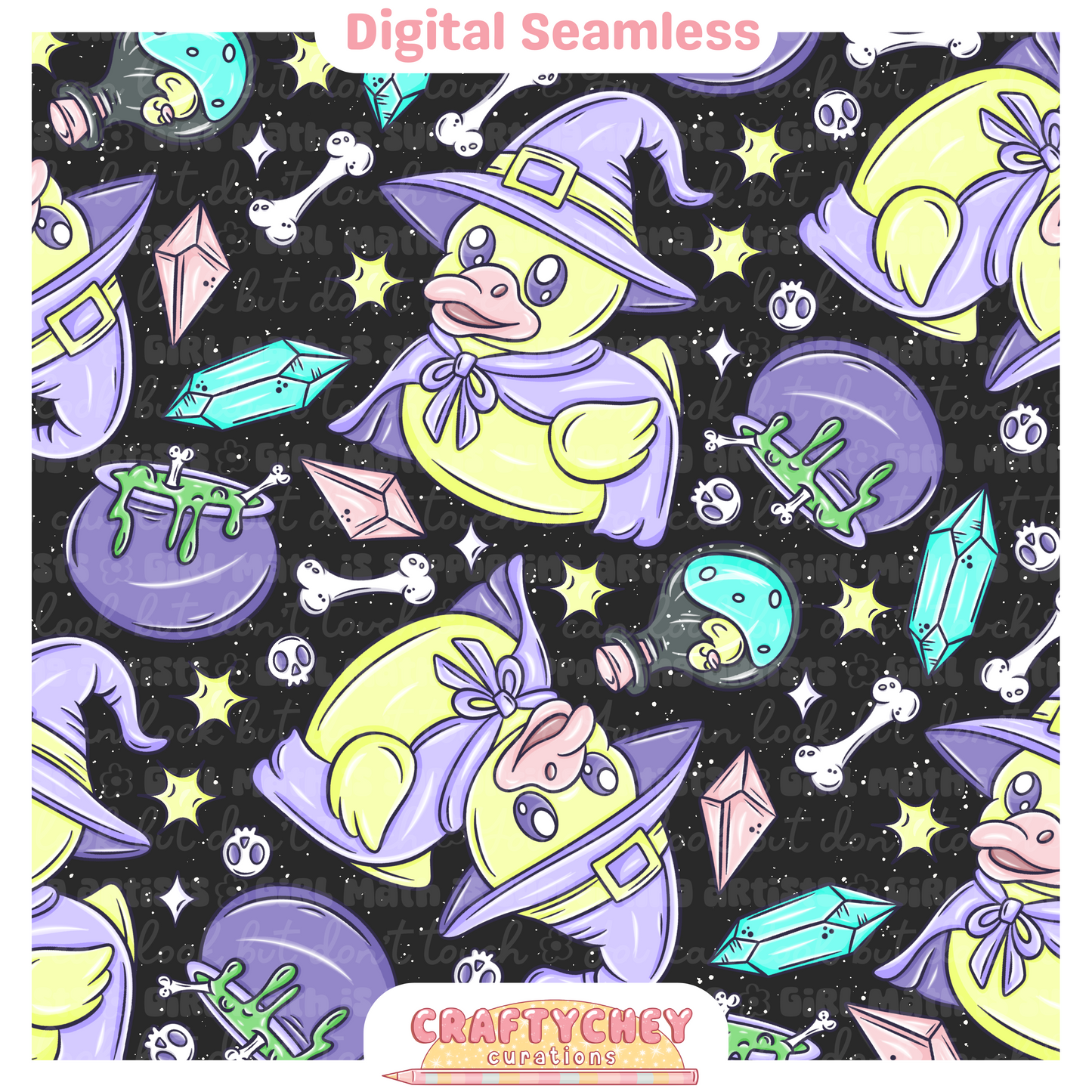 Witchy Rubber Ducks (Purple)